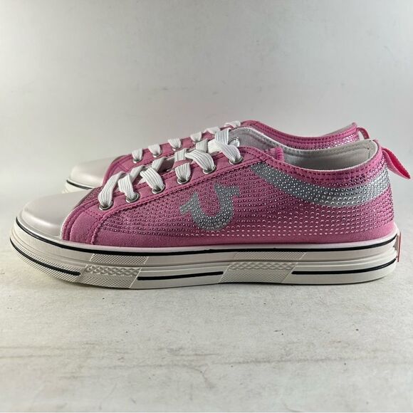 NEW True Religion Addilyn Women’s Shoes Low Top Lace Up Sneakers Pink Size 8.5 - Picture 3 of 8